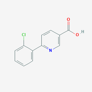 molecular formula C12H8ClNO2 B1614202 6-(2-氯苯基)烟酸 CAS No. 505082-72-4