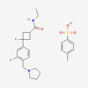 molecular formula C25H32F2N2O4S B1614210 PF-03654746 tosylate CAS No. 1039399-17-1