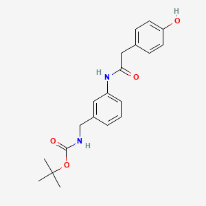 {3-[2-(4-Hydroxy-phenyl)-acetylamino]-benzyl}-carbamic acid tert-butyl ester