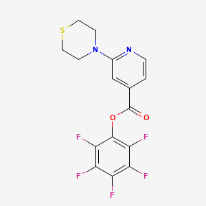 molecular formula C16H11F5N2O2S B1614219 Pentafluorophenyl 2-thiomorpholin-4-ylisonicotinate CAS No. 934570-42-0