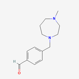 molecular formula C14H20N2O B1614220 4-[(4-甲基-1,4-二氮杂环己-1-基)甲基]苯甲醛 CAS No. 884507-48-6