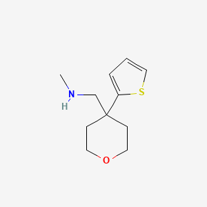 Methyl({[4-(thiophen-2-yl)oxan-4-yl]methyl})amine