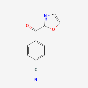 molecular formula C11H6N2O2 B1614228 2-(4-Cyanobenzoyl)oxazole CAS No. 898759-91-6