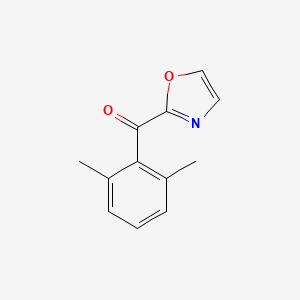 molecular formula C12H11NO2 B1614229 (2,6-二甲基苯基)(噁唑-2-基)甲酮 CAS No. 898784-48-0