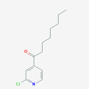 molecular formula C13H18ClNO B1614230 2-Chloro-4-octanoylpyridine CAS No. 898784-72-0