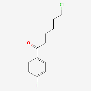 molecular formula C12H14ClIO B1614233 6-Chloro-1-(4-iodophenyl)-1-oxohexane CAS No. 898768-23-5