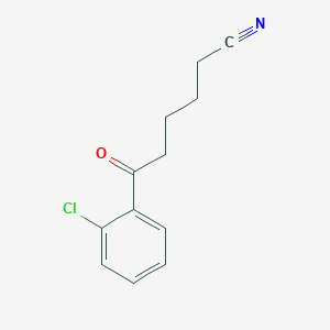 B1614234 6-(2-Chlorophenyl)-6-oxohexanenitrile CAS No. 898767-78-7