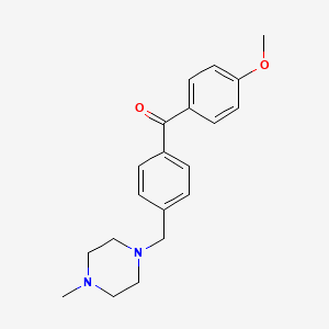 molecular formula C20H24N2O2 B1614241 4-Methoxy-4'-(4-methylpiperazinomethyl) benzophenone CAS No. 898783-48-7