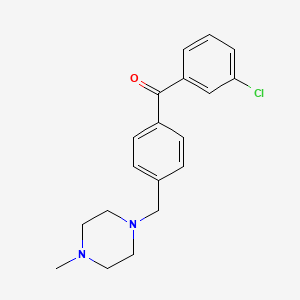 3-Chloro-4'-(4-methylpiperazinomethyl) benzophenone