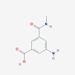 molecular formula C9H10N2O3 B161425 3-氨基-5-[(甲基氨基)羰基]苯甲酸 CAS No. 1954-96-7