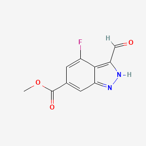 Methyl 4-fluoro-3-formyl-1H-indazole-6-carboxylate