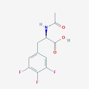 molecular formula C11H10F3NO3 B1614259 N-Acetyl-3-(3,4,5-trifluorophenyl)-D-alanine CAS No. 324028-12-8