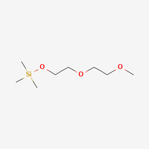 molecular formula C8H20O3Si B1614262 2-(2-Methoxyethoxy)ethoxy-trimethylsilane CAS No. 62199-57-9