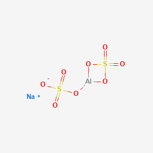 molecular formula AlNaO8S2 B161427 Aluminum sodium sulfate CAS No. 10102-71-3