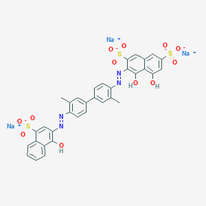 molecular formula C34H23N4Na3O12S3 B1614283 Dianil Blue 2R CAS No. 5442-09-1