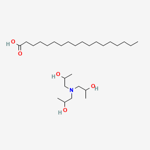 molecular formula C27H57NO5 B1614285 TIPA-Stearate CAS No. 10042-67-8
