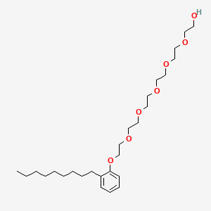 molecular formula C27H48O7 B1614292 3,6,9,12,15-Pentaoxaheptadecan-1-ol, 17-(nonylphenoxy)- CAS No. 27177-01-1
