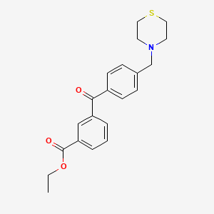 3-Carboethoxy-4'-thiomorpholinomethyl benzophenone