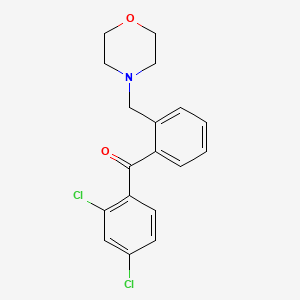 2,4-Dichloro-2'-morpholinomethyl benzophenone