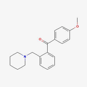 B1614317 4'-Methoxy-2-piperidinomethyl benzophenone CAS No. 898751-80-9