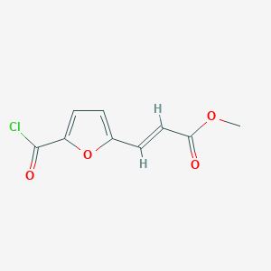 molecular formula C9H7ClO4 B161432 methyl (E)-3-(5-carbonochloridoylfuran-2-yl)prop-2-enoate CAS No. 125812-04-6