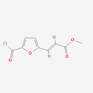 molecular formula C9H7ClO4 B161432 Methyl (2E)-3-[5-(chlorocarbonyl)furan-2-yl]prop-2-enoate CAS No. 125812-04-6