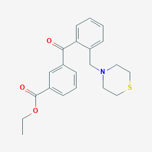 3'-Carboethoxy-2-thiomorpholinomethyl benzophenone