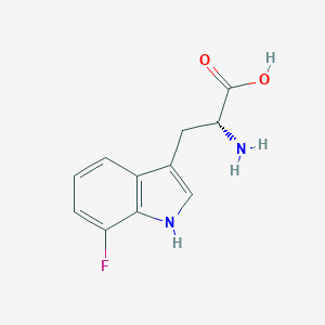 molecular formula C11H11FN2O2 B161433 7-氟-D-色氨酸 CAS No. 138514-98-4
