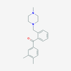 3,4-Dimethyl-2'-(4-methylpiperazinomethyl) benzophenone