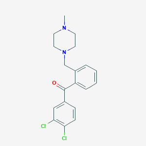 3,4-Dichloro-2'-(4-methylpiperazinomethyl) benzophenone