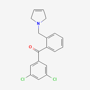(3,5-Dichlorophenyl)(2-((2,5-dihydro-1H-pyrrol-1-yl)methyl)phenyl)methanone