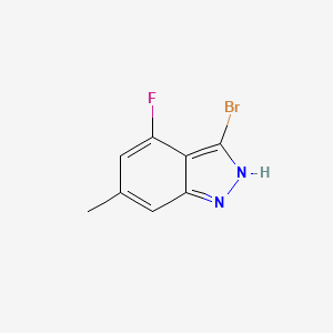 molecular formula C8H6BrFN2 B1614342 3-Bromo-4-fluoro-6-methyl-1H-indazole CAS No. 885522-53-2