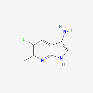 5-Chloro-6-methyl-1H-pyrrolo[2,3-b]pyridin-3-amine