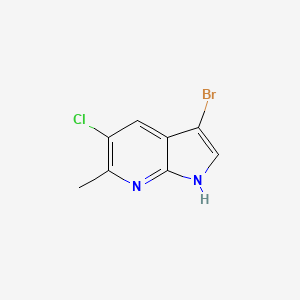 3-Bromo-5-chloro-6-methyl-1H-pyrrolo[2,3-b]pyridine