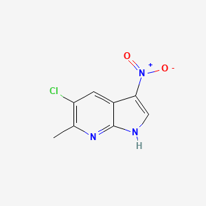 5-Chloro-6-methyl-3-nitro-1H-pyrrolo[2,3-b]pyridine