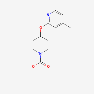 molecular formula C16H24N2O3 B1614360 tert-Butyl 4-((4-methylpyridin-2-yl)oxy)piperidine-1-carboxylate CAS No. 944390-87-8