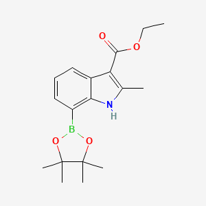 Ethyl 2-methyl-7-(4,4,5,5-tetramethyl-1,3,2-dioxaborolan-2-YL)-1H-indole-3-carboxylate