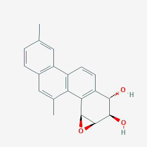 molecular formula C20H18O3 B161437 1,2-Dihydro-5,9-dimethyl-3,4-epoxy-1,2,3,4-tetrahydrochrysene CAS No. 139493-54-2
