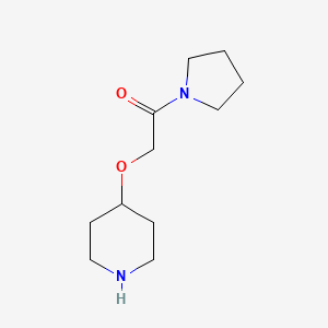 molecular formula C11H20N2O2 B1614370 1-(4-Piperidinyloxy)acetylpyrrolidine CAS No. 902836-88-8