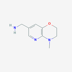 (4-Methyl-3,4-dihydro-2H-pyrido[3,2-B][1,4]oxazin-7-YL)methylamine