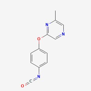 2-(4-Isocyanatophenoxy)-6-methylpyrazine