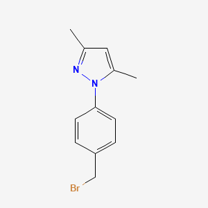 1-(4-(Bromomethyl)phenyl)-3,5-dimethyl-1H-pyrazole