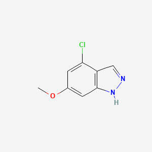 molecular formula C8H7ClN2O B1614392 4-Chloro-6-methoxy-1H-indazole CAS No. 885519-64-2