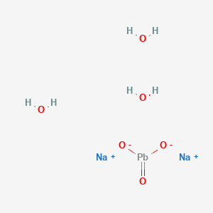 Disodium;dioxido(oxo)lead;trihydrate