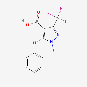 1-methyl-5-phenoxy-3-(trifluoromethyl)-1H-pyrazole-4-carboxylic acid