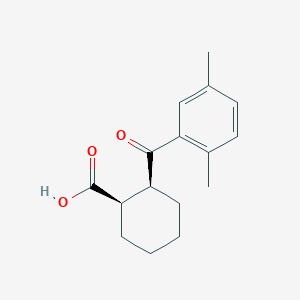 cis-2-(2,5-Dimethylbenzoyl)cyclohexane-1-carboxylic acid