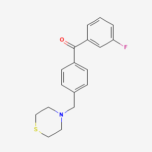 3-Fluoro-4'-thiomorpholinomethylbenzophenone