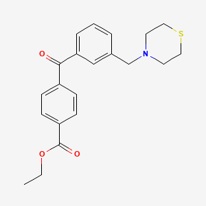4'-Carboethoxy-3-thiomorpholinomethyl benzophenone