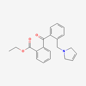 Ethyl 2-(2-((2,5-dihydro-1H-pyrrol-1-yl)methyl)benzoyl)benzoate
