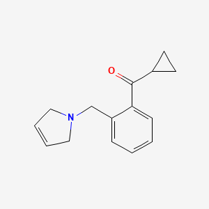 Cyclopropyl 2-(3-pyrrolinomethyl)phenyl ketone